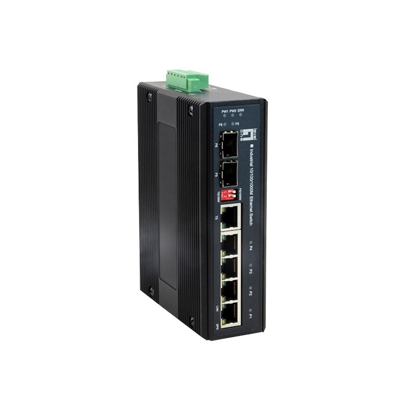 IES-0600 - Switch - unmanaged - 4 x 10/100 + 1 x Gigabit SFP + 1 x Kombi-Giga...